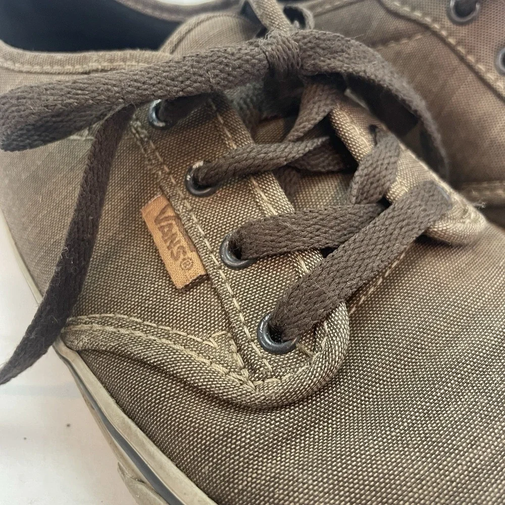 Vans Atwood Low Top Textile Walnut Sneaker Youth Size 4